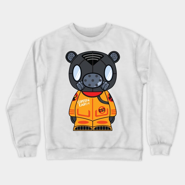 Masked Bear Crewneck Sweatshirt by zoneo